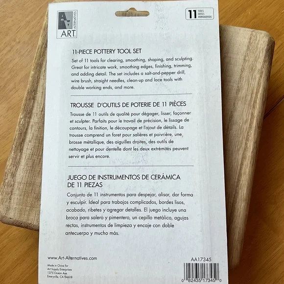 Sculpting Tools Pottery Tool Set 11 Pieces New Sealed Package Two Sided 22 Tools - Picture 2 of 11
